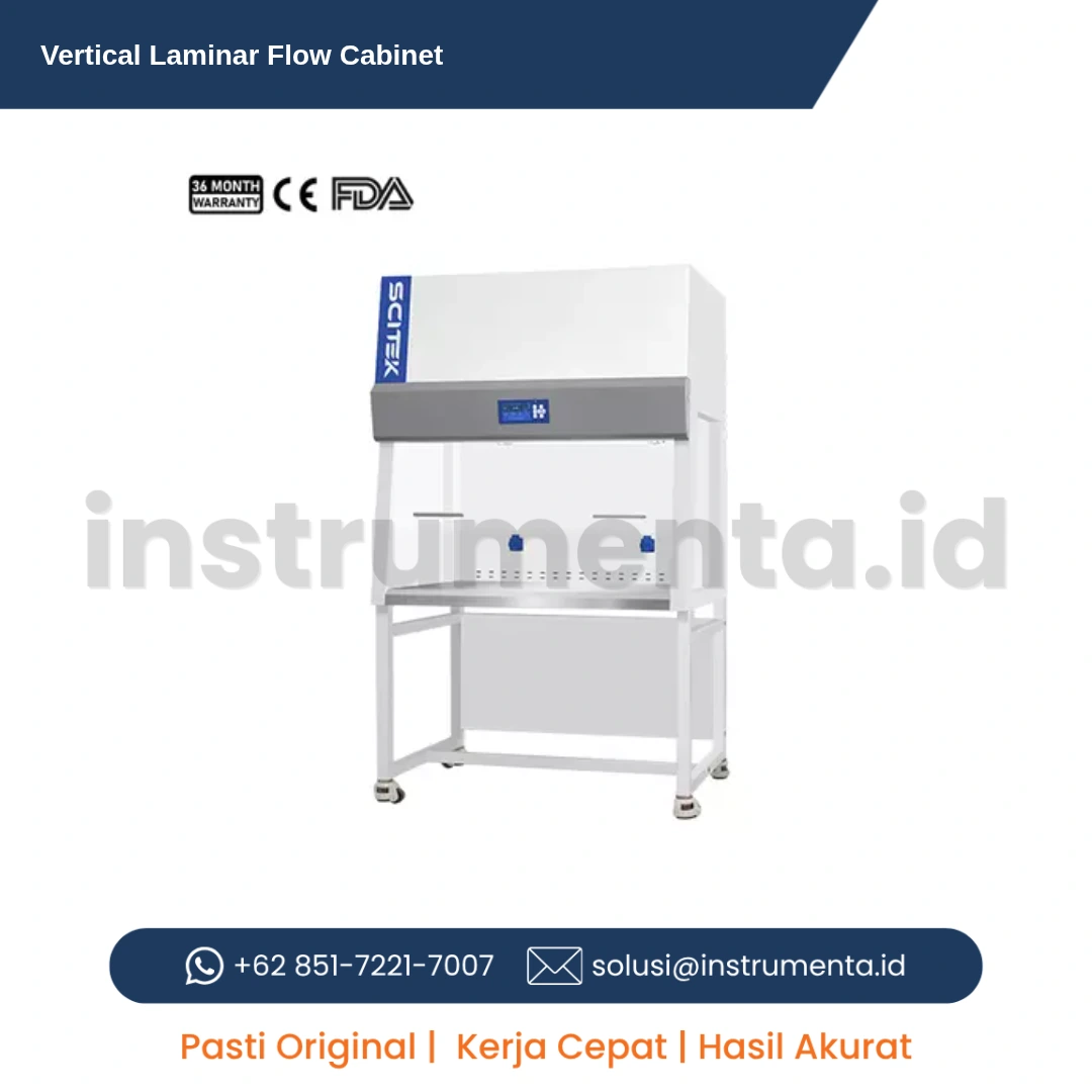 Authorized Distributor Vertical Laminar Flow Cabinet SCITEK BBS-V Series Meja Kerja Steril Aliran Vertikal Standar Industri HEPA Filter Laboratorium
